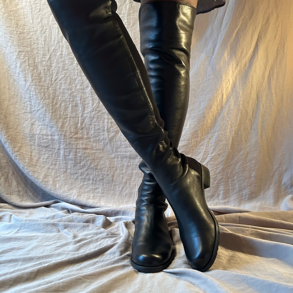Stuart Weitzman sz 9 Iconic 5050 Classic sexy elegant strong must-have boots NIB - Picture 6 of 15